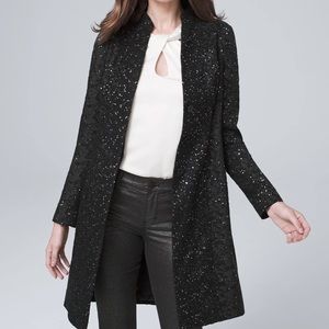 NWOT Black House White Market sequined coat